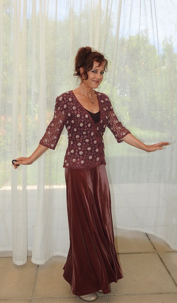 velvet skirt
